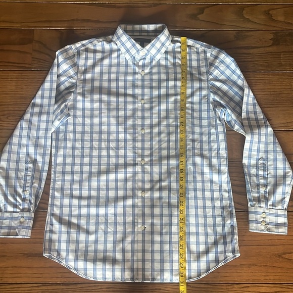 Banana Republic non iron slim fit Striped Button down shirt Size L - Picture 4 of 9
